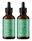 The back labels of Lolahemp's CBD Oil for Pets. Includes ingredients, disclaimer, contact, and dosage instructions.