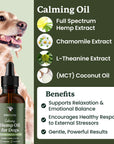 This image lists the ingredients in Lolahemp Calming Oil