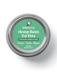 Image of the front of Lolahemp's topical CBD balm for pets.