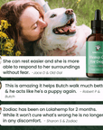 This image shows three reviews from real Lolahemp customers, praising the quality of this oil.