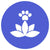 Image of a lotus flower with a dog paw