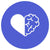 Image of a half heart, half brain, signifying cognitive wellness.