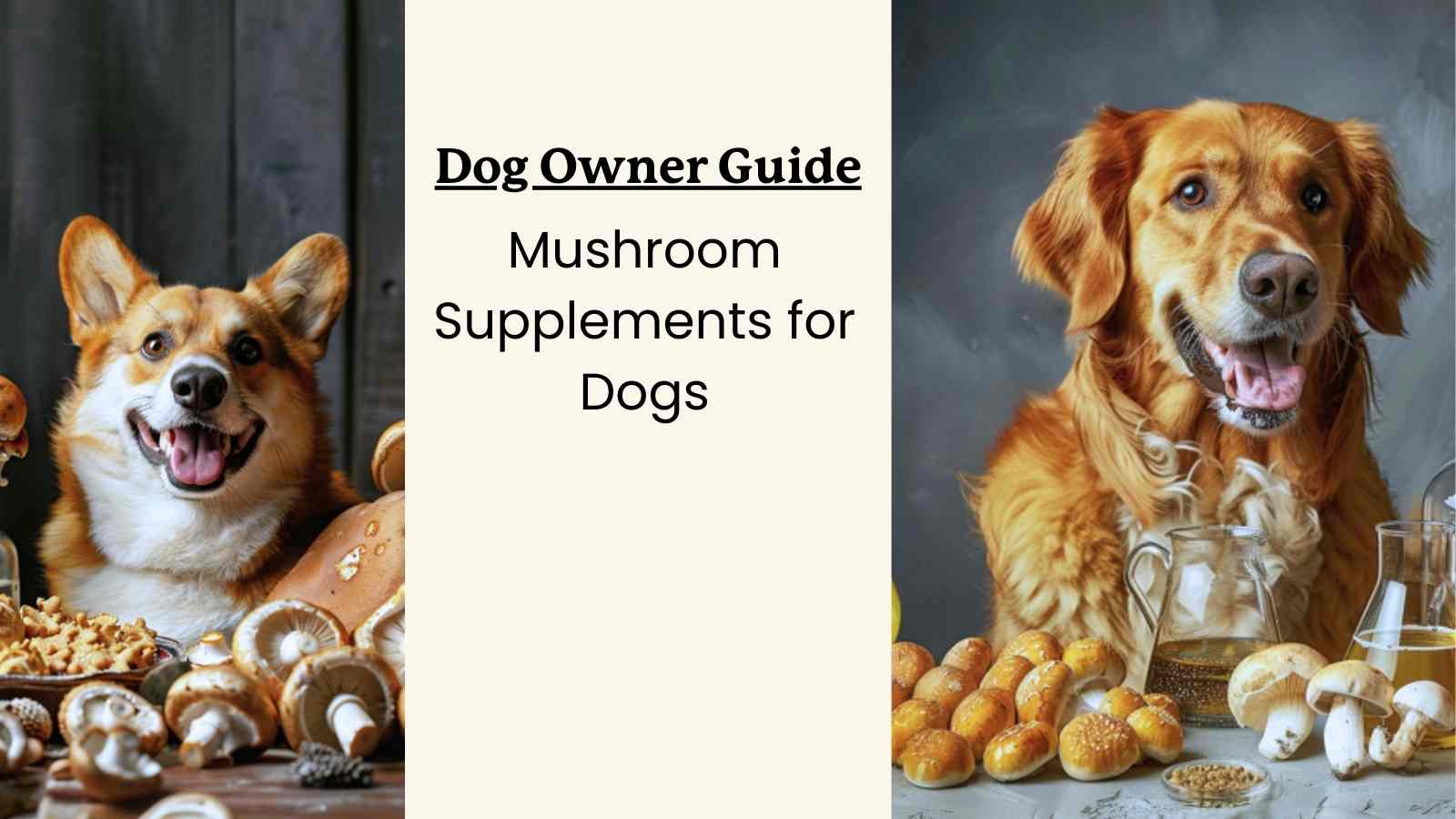 This article discusses mushroom supplements for dogs