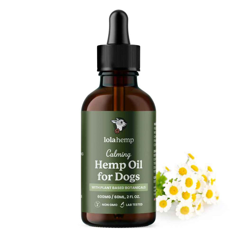 Bottle of Lolahemp calming oil