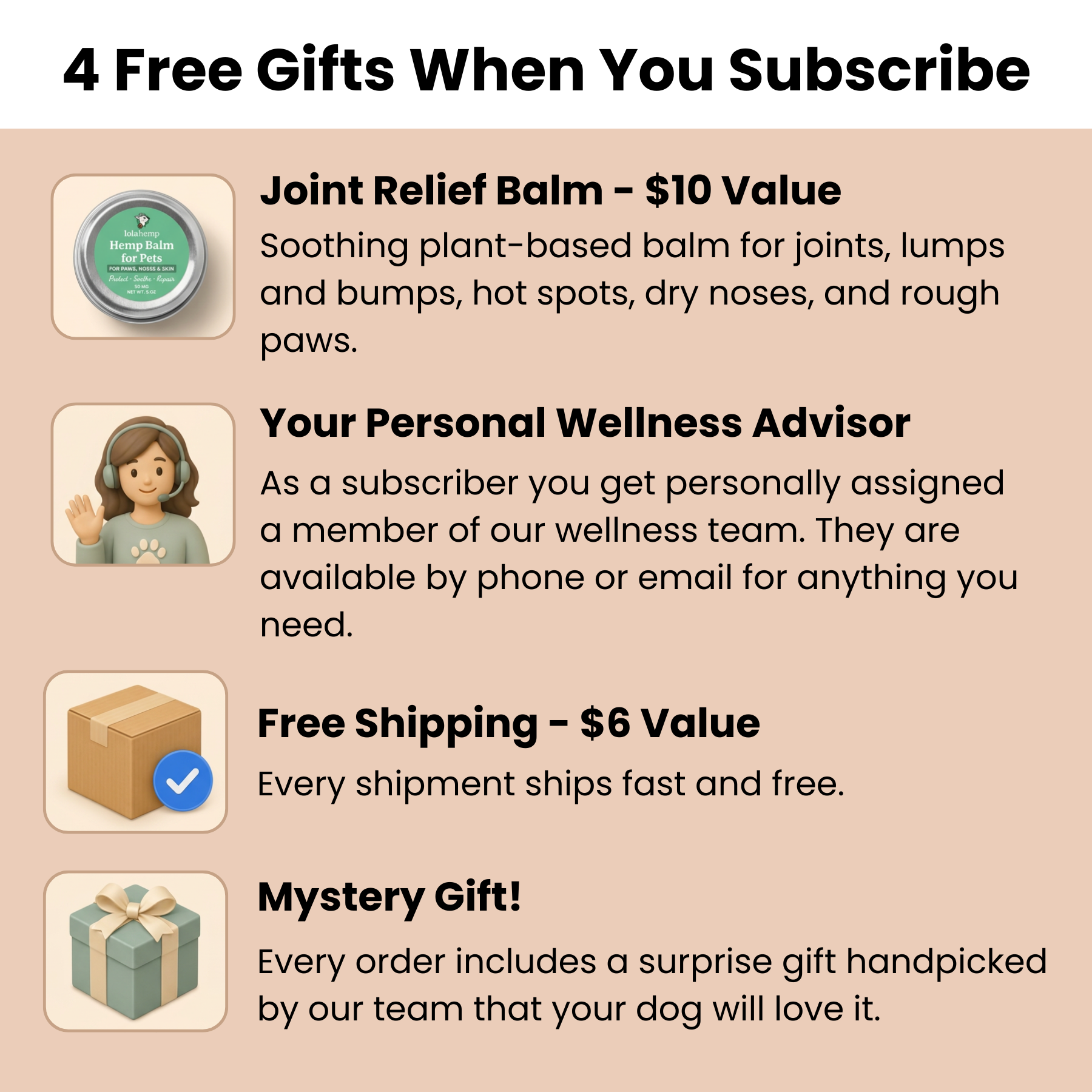 description of free gifts